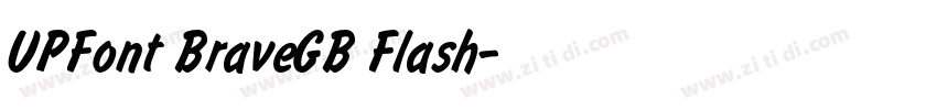 UPFont BraveGB Flash字体转换
